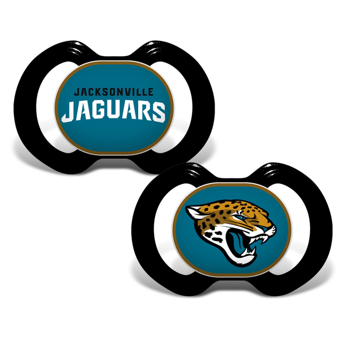 Masterpiece JAJ2000 NFL Jacksonville Jaguars Pacifier - Pack of 2