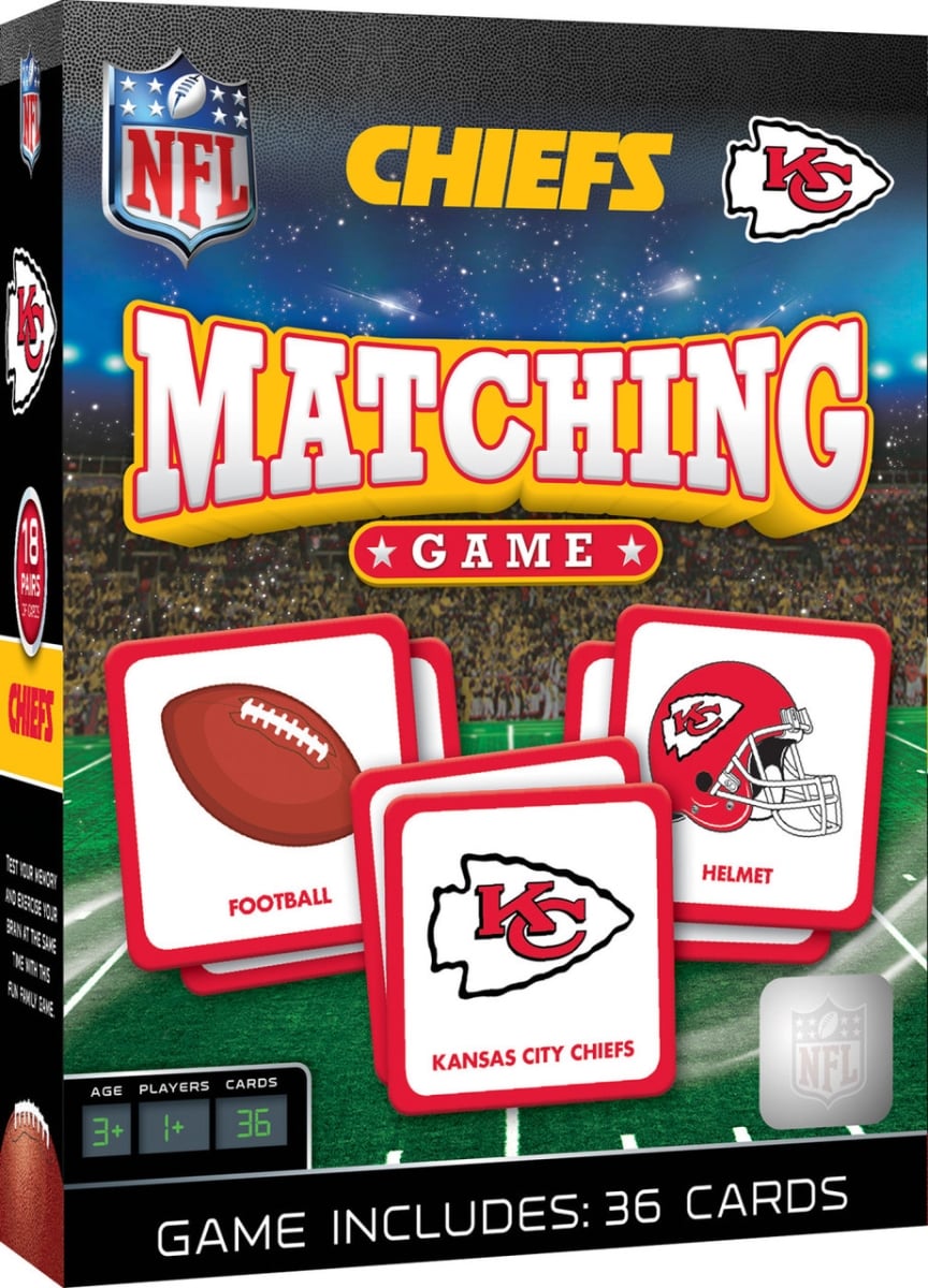 Masterpiece KCC3080 NFL Kansas City Chiefs Matching Game