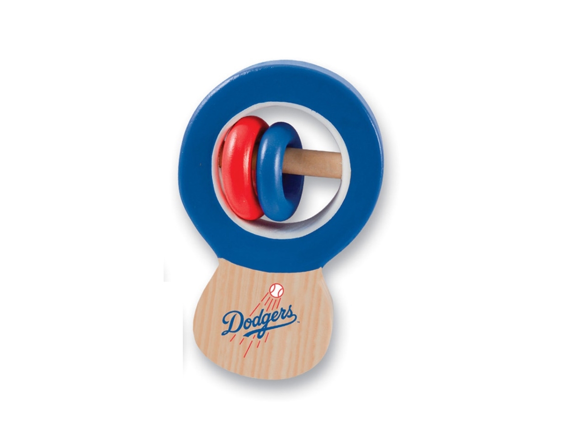 Masterpiece LAD2070 MLB Los Angeles Dodgers Wood Rattle Baby Toy