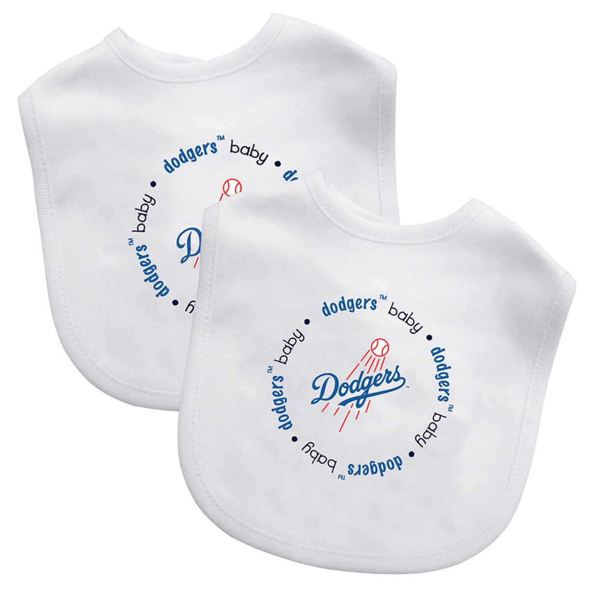 Masterpiece LAD2160 MLB Los Angeles Dodgers Baby Bibs - Pack of 2