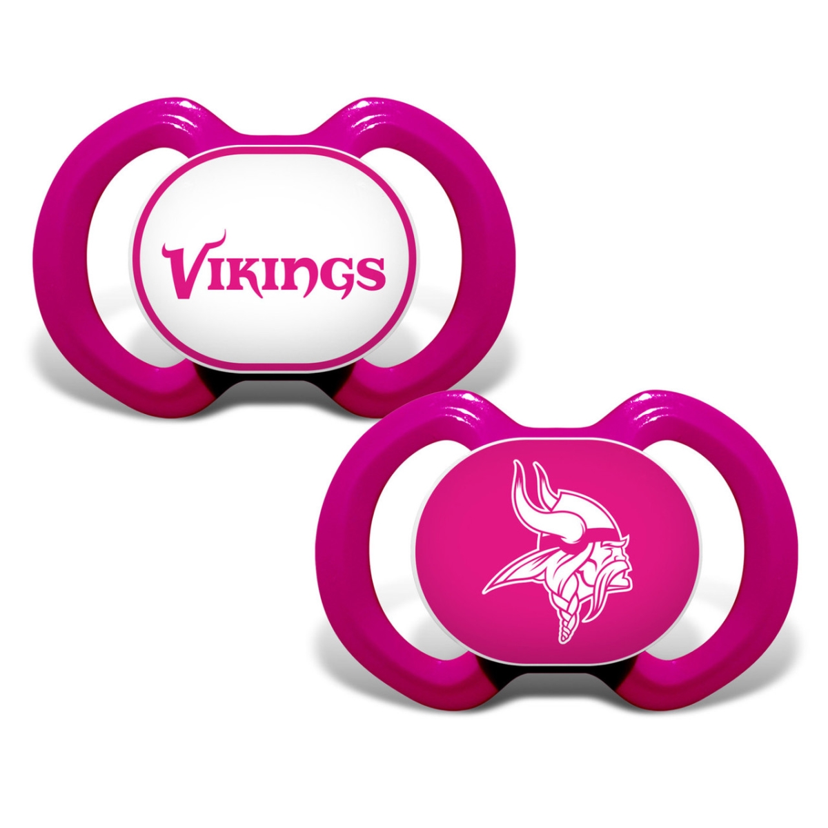 Masterpiece MIV2001 NFL Minnesota Vikings Pacifier, Pink - Pack of 2