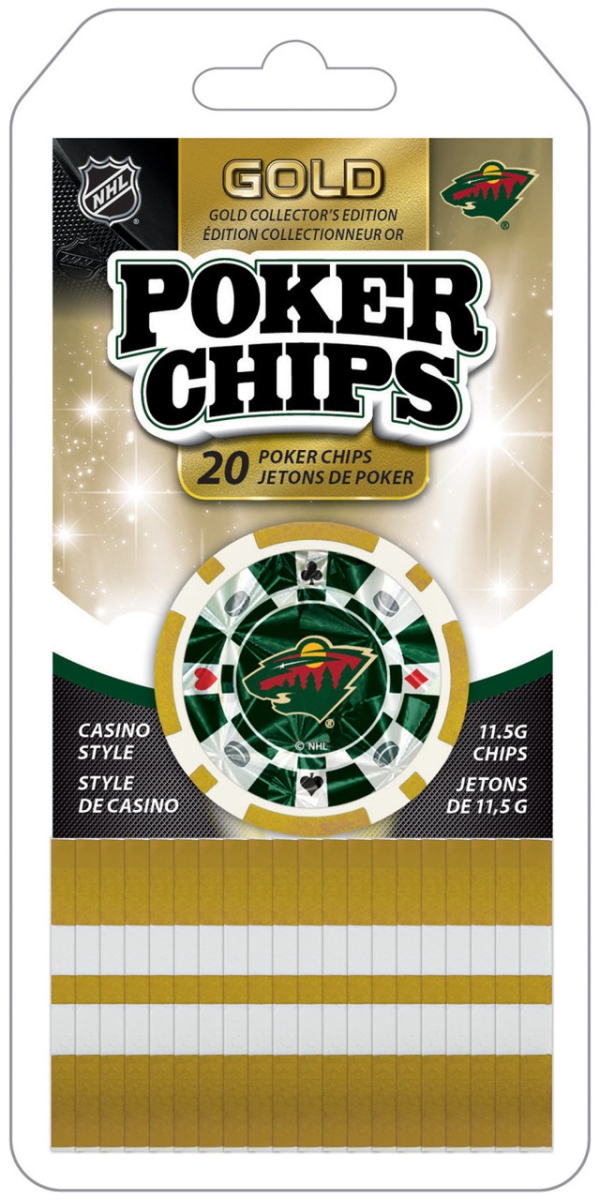 Masterpiece MIW3130 NHL Minnesota Wild Poker Chips - 20 Piece
