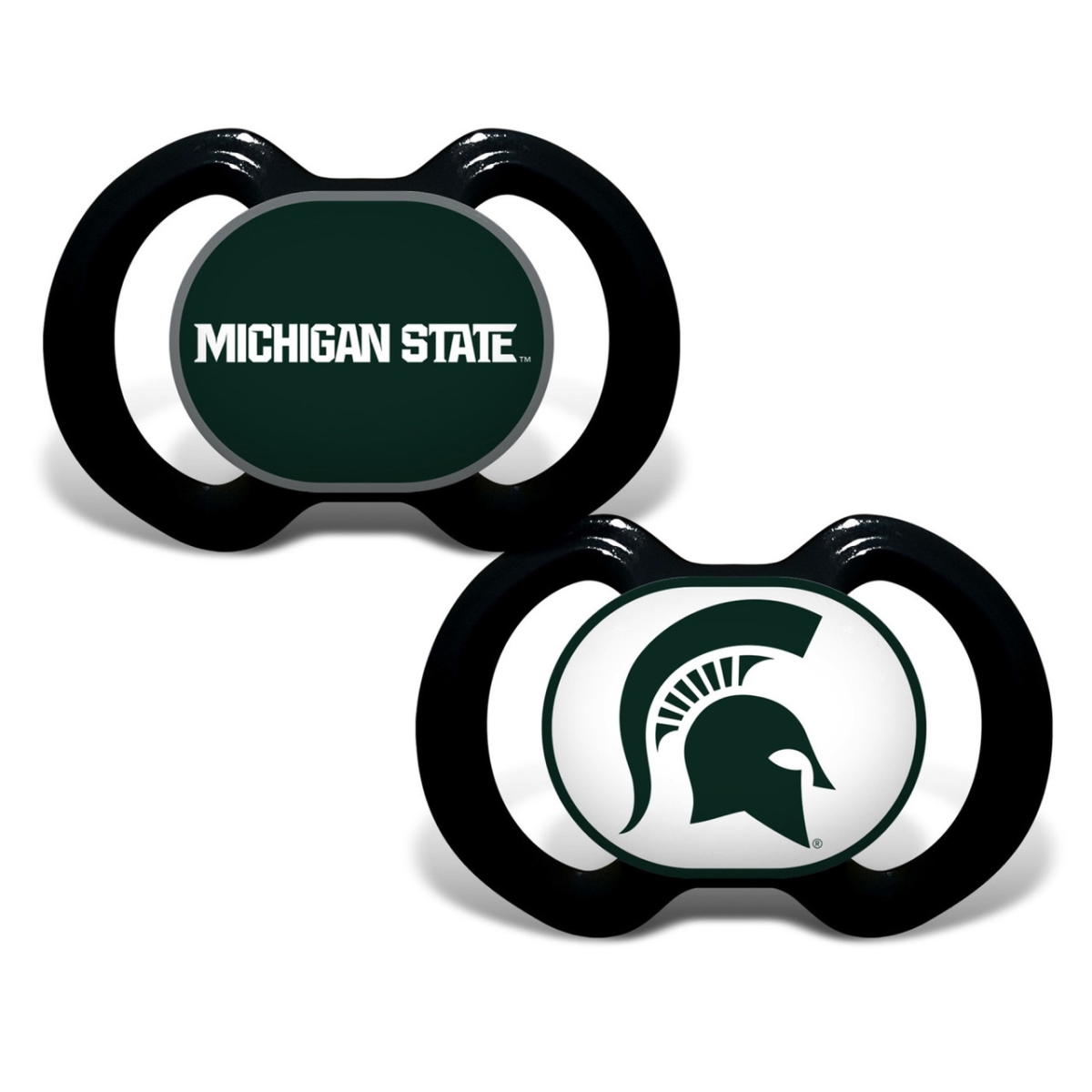 Masterpiece MST2000 NCAA Michigan State Spartans Pacifier - Pack of 2