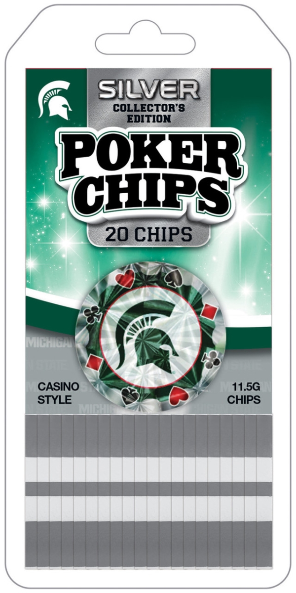 Masterpiece MST3130 NCAA Michigan State Spartans Poker Chips - 20 Piece
