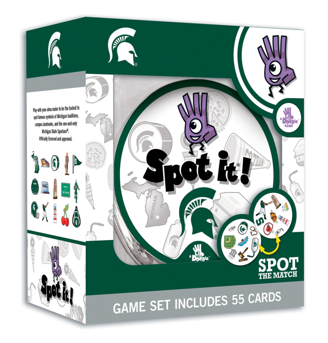 Masterpiece MST3160 NCAA Michigan State Spartans Spot It Game