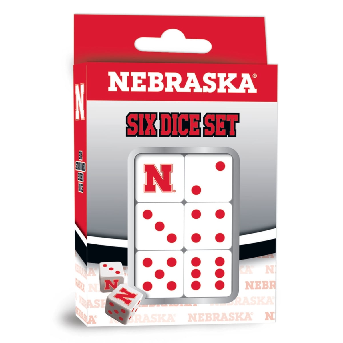 Masterpiece NEB3140 NCAA Nebraska Cornhuskers Dice Set