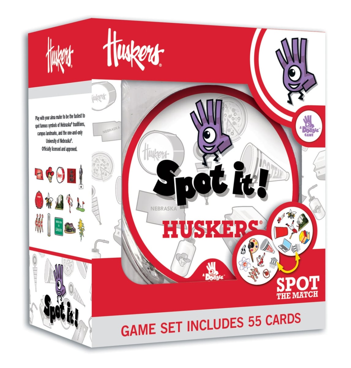 Masterpiece NEB3160 NCAA Nebraska Cornhuskers Spot It Game