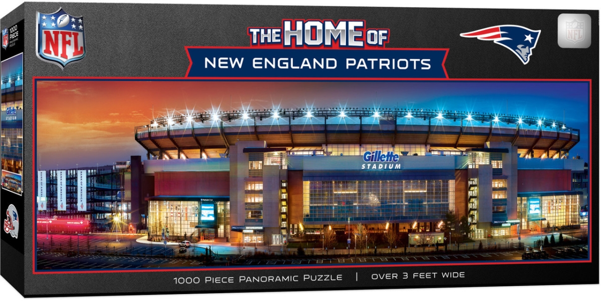 Masterpiece NEP1032 NFL New England Patriots Panoramic Puzzle with Stadium View - 1000 Piece