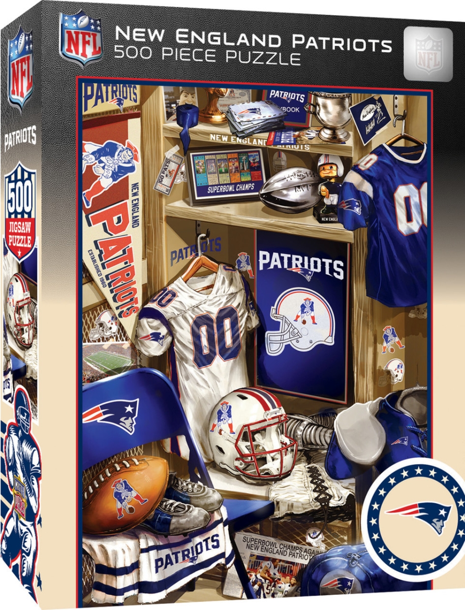 Masterpiece NEP1090 NFL New England Patriots Locker Room Puzzle - 500 Piece