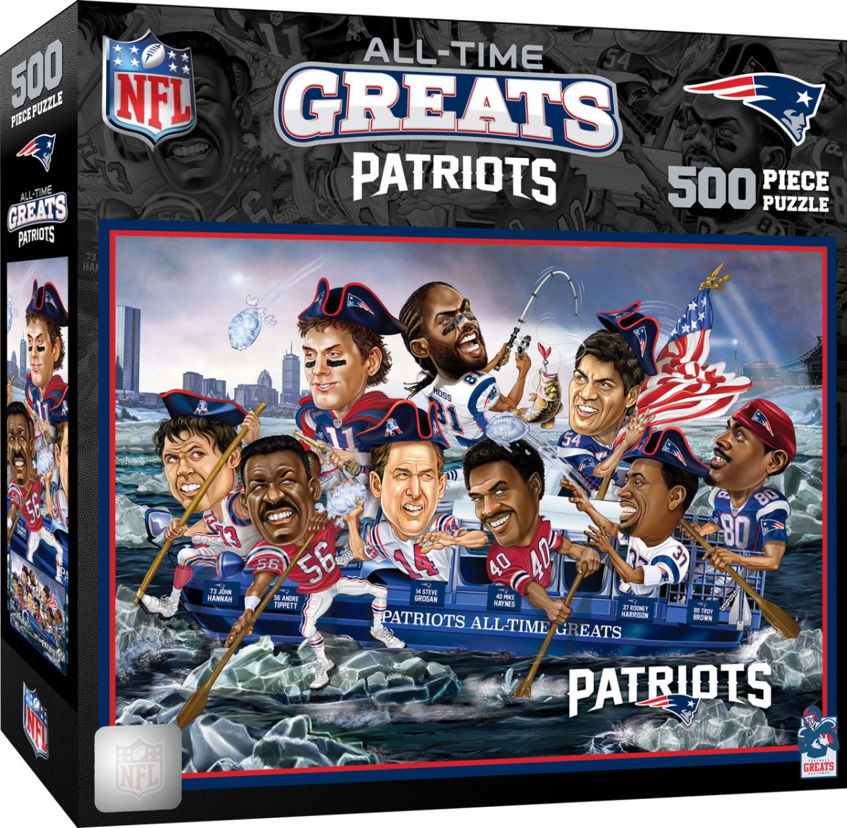 Masterpiece NEP1100 NFL New England Patriots All-Time Greats Puzzle - 500 Piece