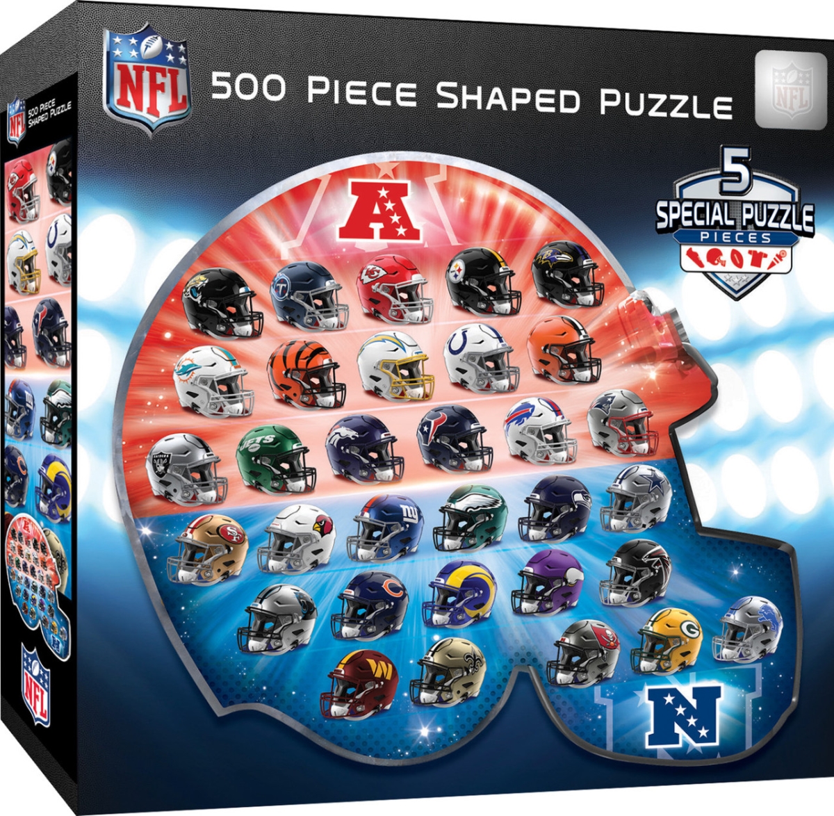 Masterpiece  NFL Helmet Shaped Puzzle - 500 Piece