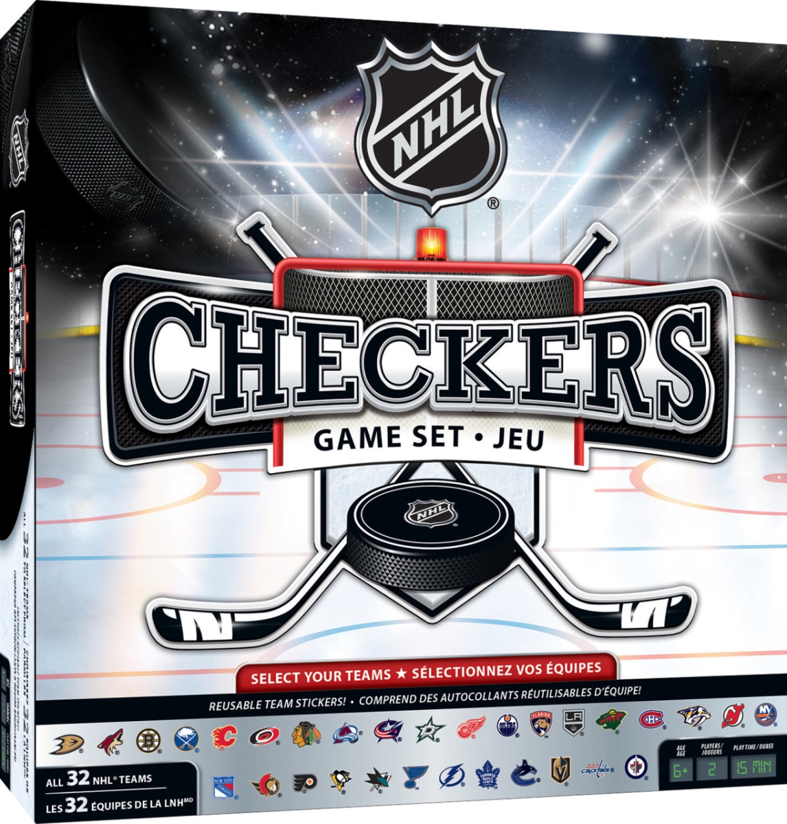 Masterpiece NHL3050 NHL Checkers Board Game