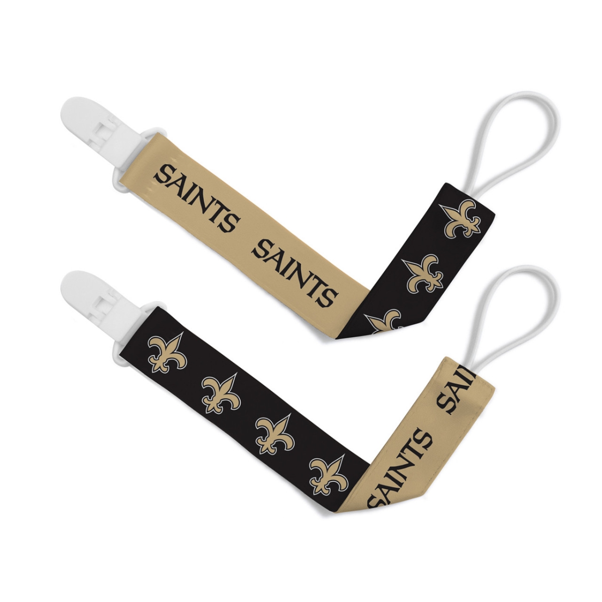 Masterpiece NOS2010 NFL New Orleans Saints Pacifier Clips