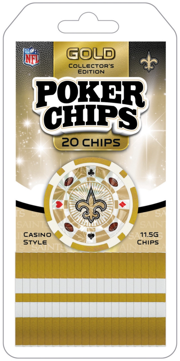 Masterpiece NOS3130 NFL New Orleans Saints Poker Chips - 20 Piece