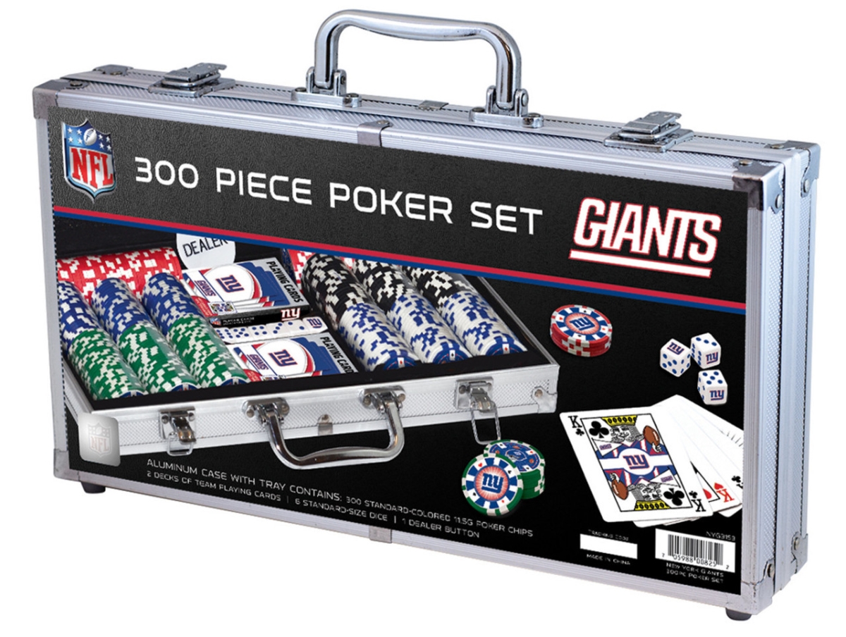 Masterpiece NYG3153 NFL New York Giants Poker Set - 300 Piece