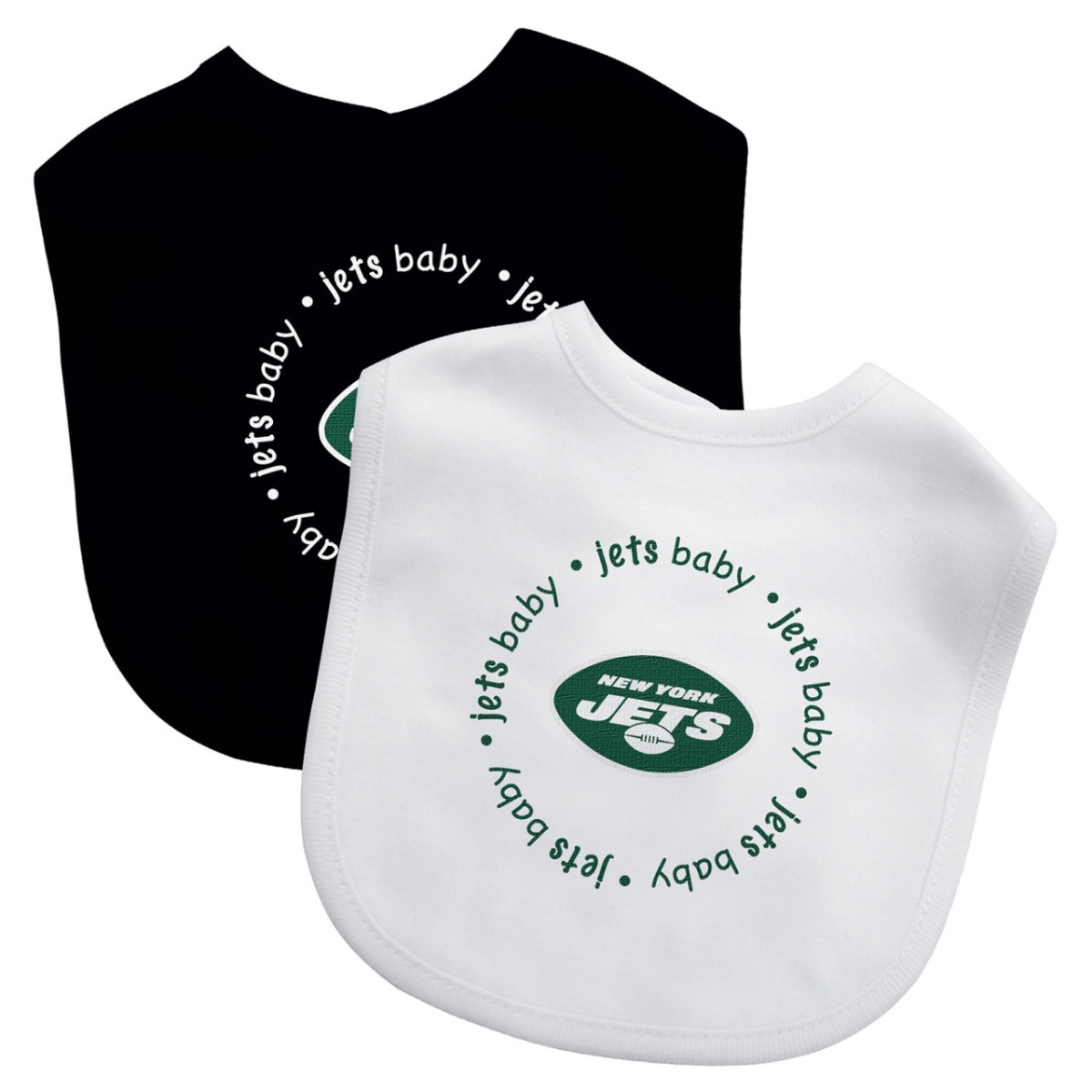 Picture of Masterpiece NYJ2160 NFL New York Jets Baby Bibs - Pack of 2