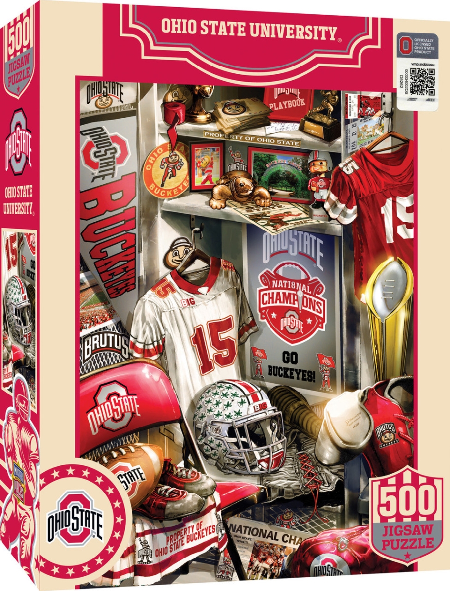 Picture of Masterpiece OST1090 NCAA Ohio State Buckeyes Locker Room Puzzle - 500 Piece