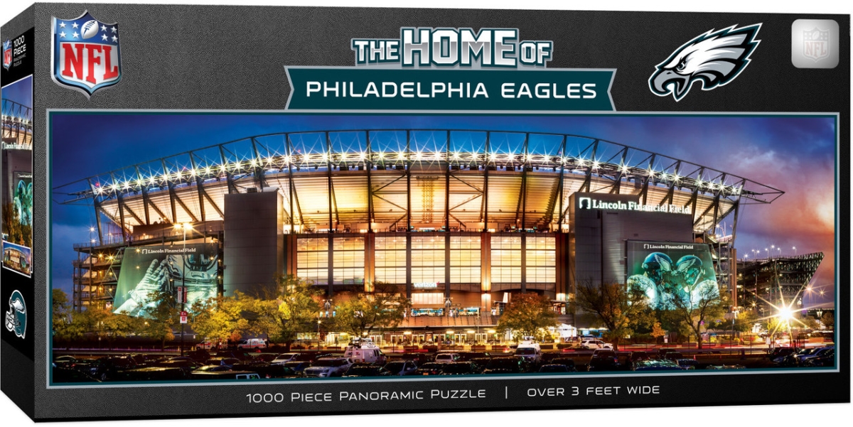 Masterpiece PHE1032 NFL Philadelphia Eagles Panoramic Puzzle with Stadium View - 1000 Piece