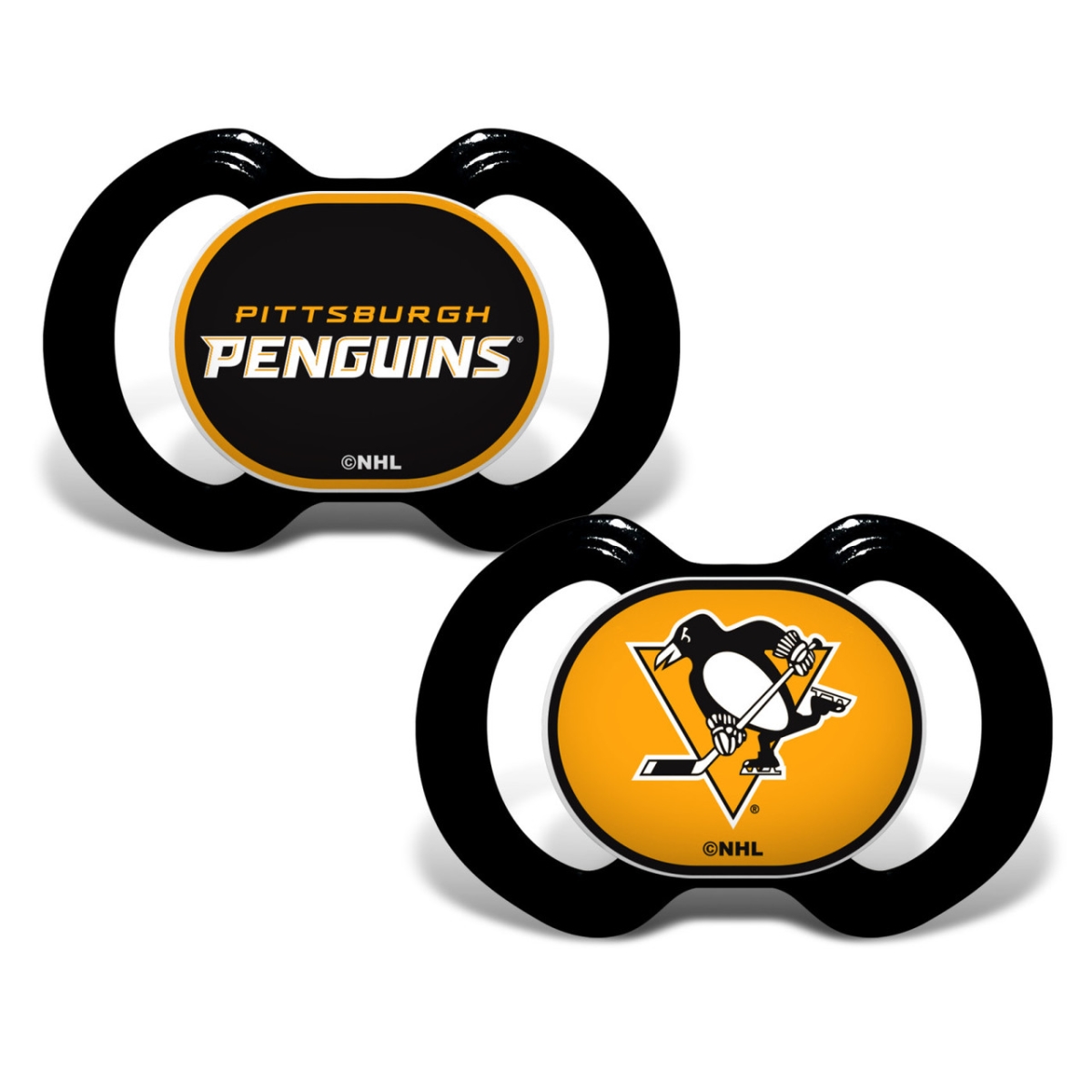 Masterpiece PPS2000 NHL Pittsburgh Penguins Pacifier - Pack of 2