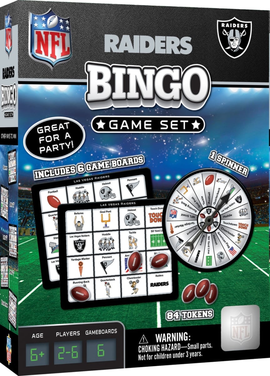 Masterpiece RAD3250 NFL Las Vegas Raiders Bingo Game