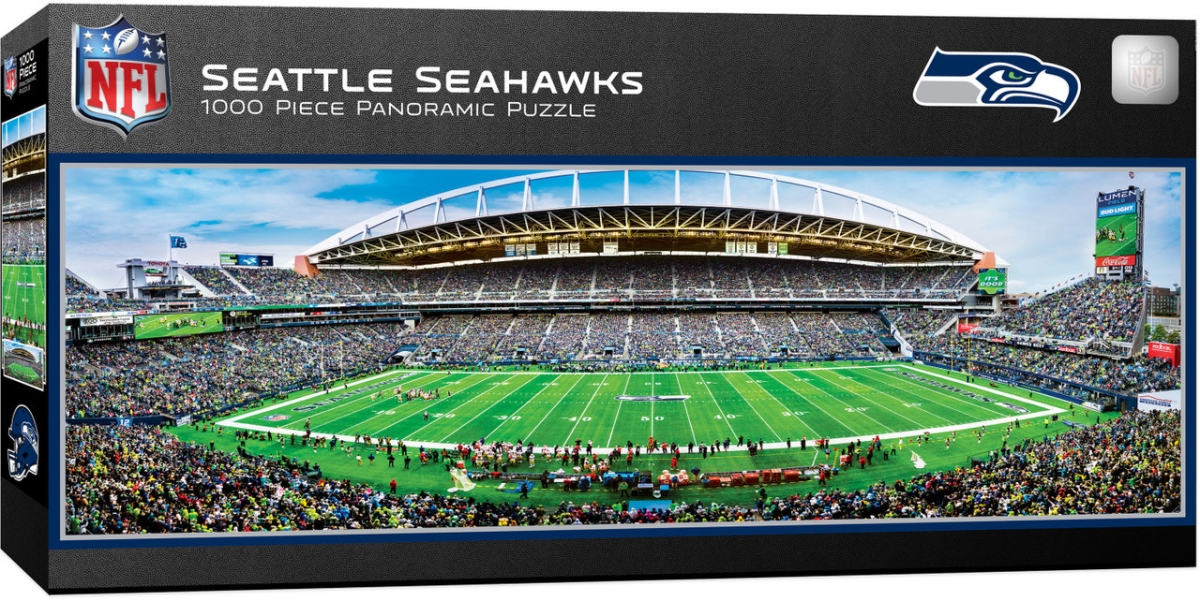 Masterpiece SES1031 50 yard Line NFL Seattle Seahawks Panoramic Puzzle - 1000 Piece