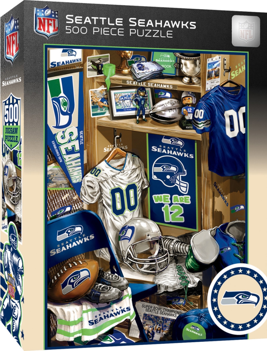 Masterpiece SES1090 NFL Seattle Seahawks Locker Room Puzzle - 500 Piece
