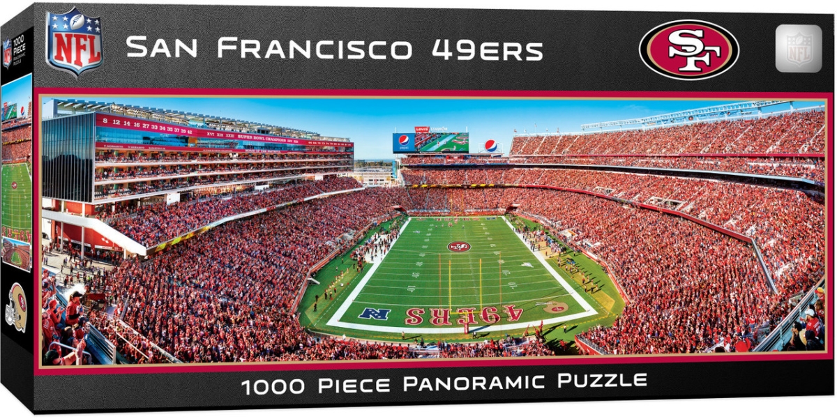 Masterpiece SFF1031 NFL San Francisco 49ers Panoramic Puzzle with Endzone - 1000 Piece