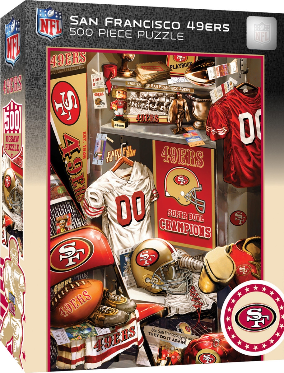 Masterpiece SFF1090 NFL San Francisco 49ers Locker Room Puzzle - 500 Piece