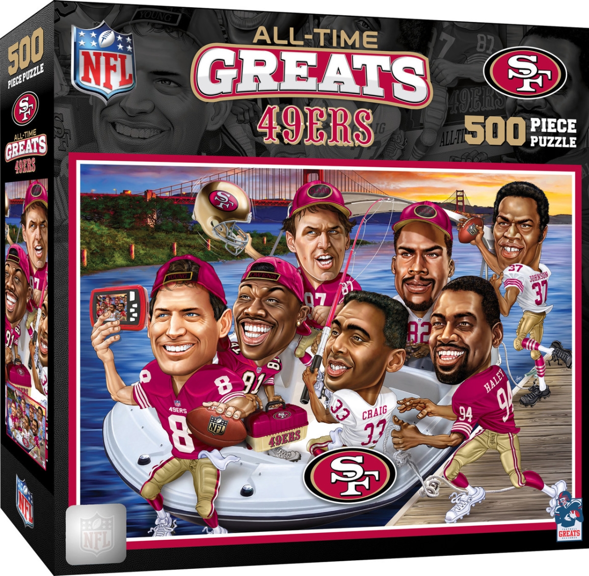 Masterpiece SFF1100 NFL San Francisco 49ers All-Time Greats Puzzle - 500 Piece