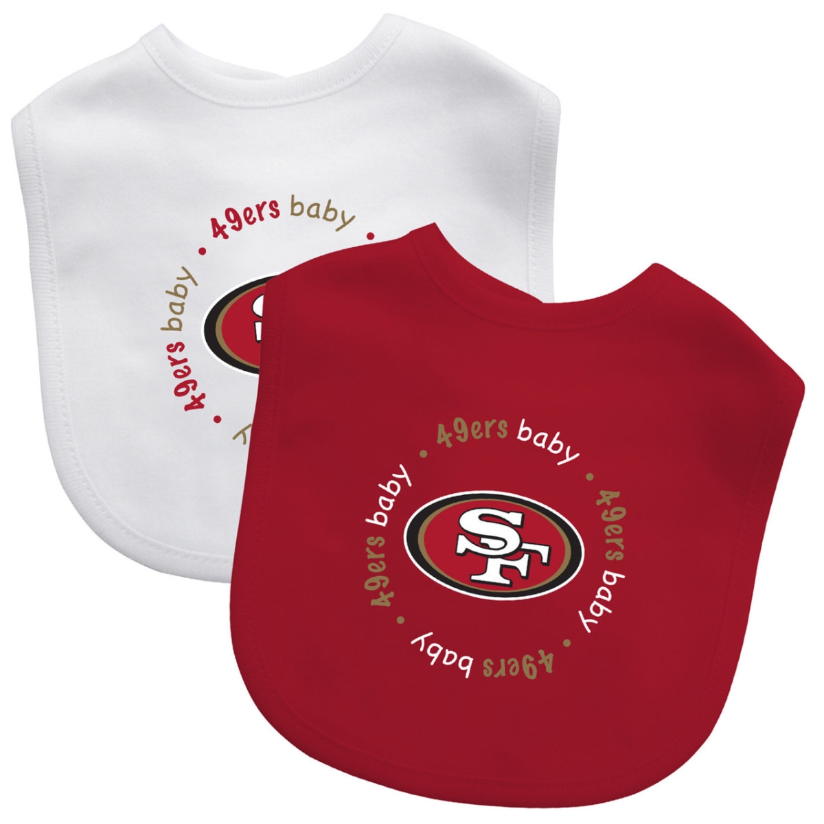 Masterpiece SFF2160 NFL San Francisco 49ers Baby Bibs - Pack of 2 -  Masterpiece Usa