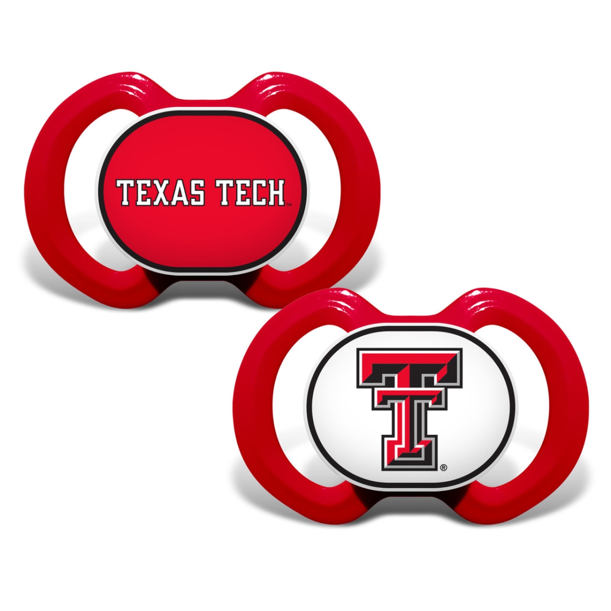 Masterpiece TTU2000 NCAA Texas Tech Red Raiders Pacifier - Pack of 2