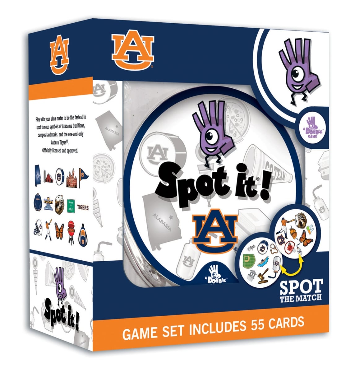 Masterpiece UAB3160 NCAA Auburn Tigers Spot It Game