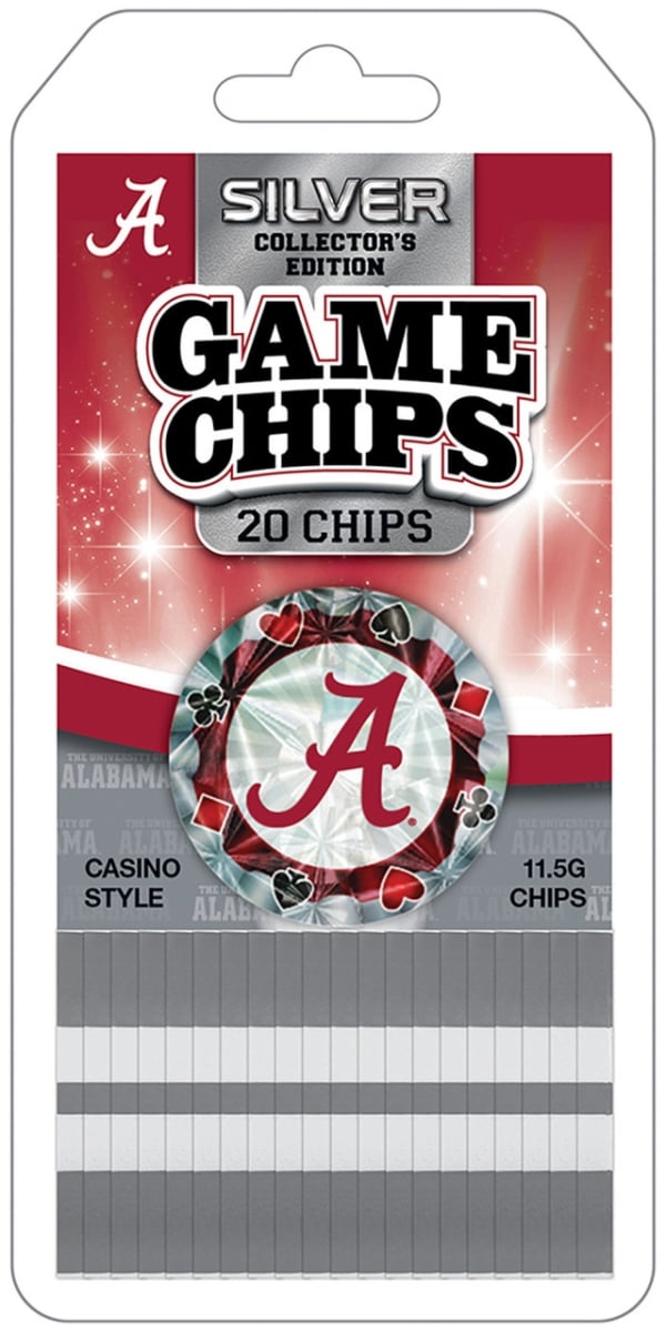 Masterpiece UAL3130 NCAA Alabama Crimson Tide Poker Chips - 20 Piece