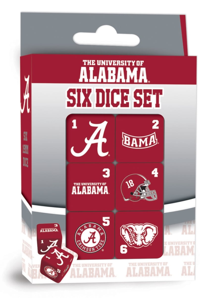 Masterpiece UAL3140 NCAA Alabama Crimson Tide Dice Set