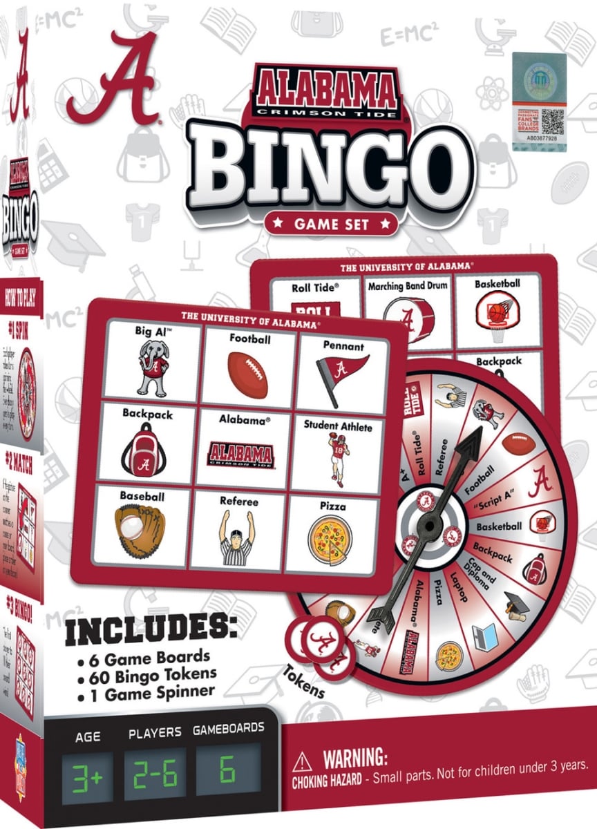 Masterpiece UAL3250 NCAA Alabama Crimson Tide Bingo Game