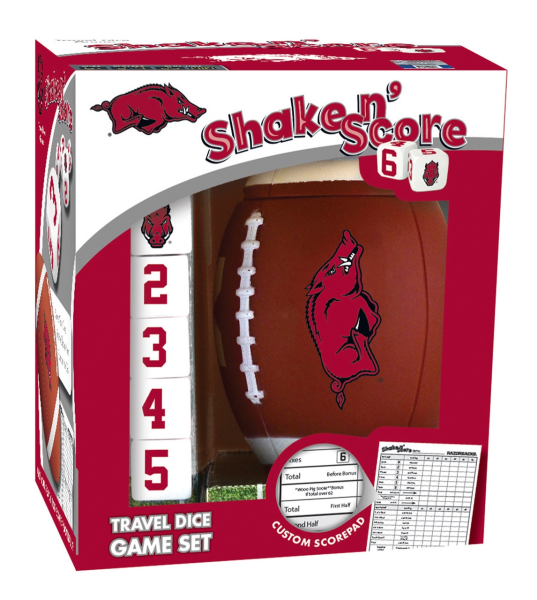 Masterpiece UAR3090 NCAA Arkansas Razorbacks Shake-N-Score Dice Game