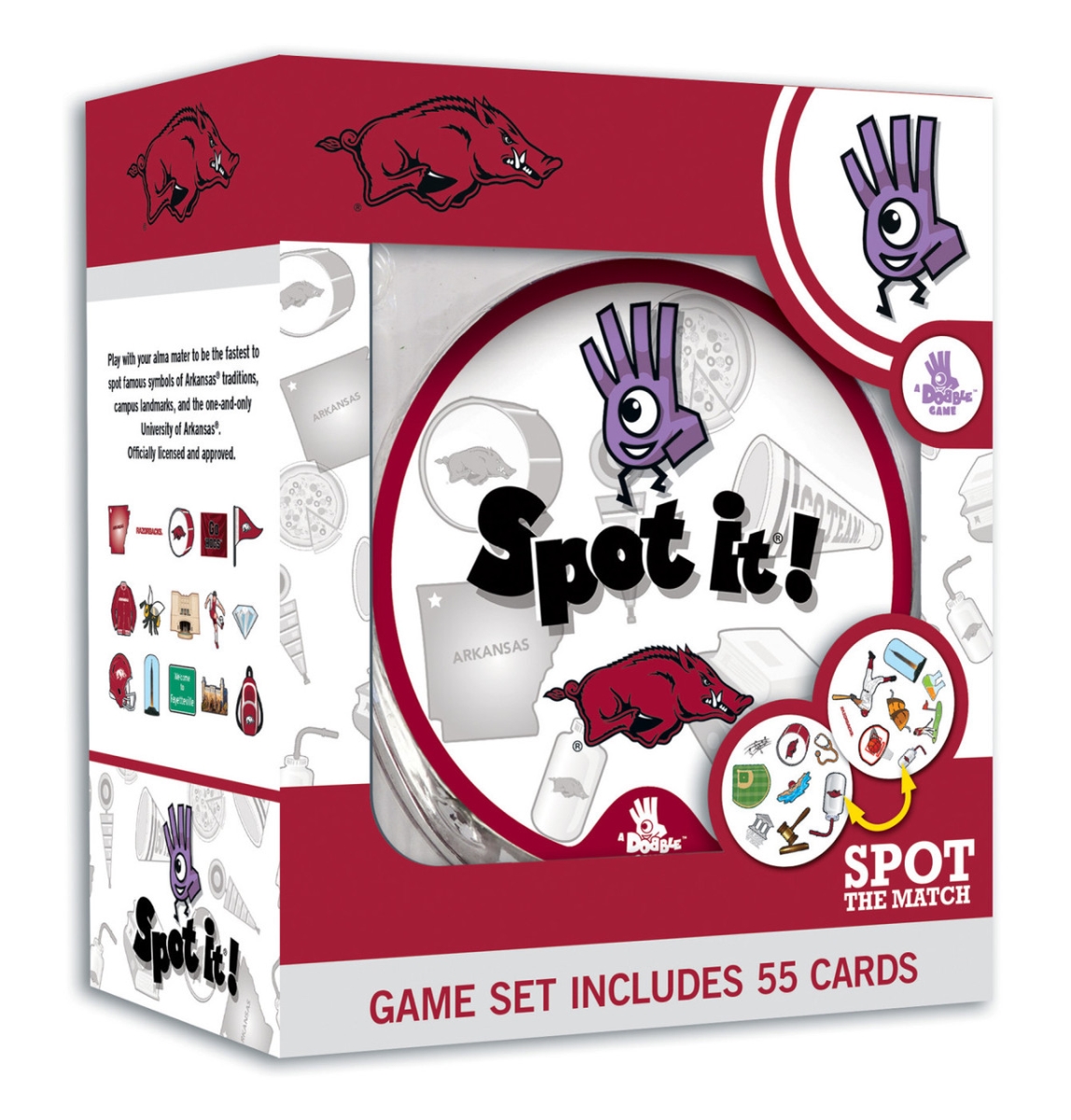 Masterpiece UAR3160 NCAA Arkansas Razorbacks Spot It Game