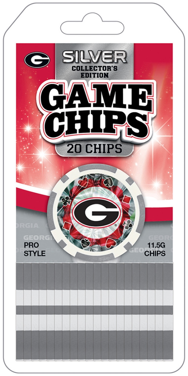 Masterpiece UGA3130 NCAA Georgia Bulldogs Poker Chips - 20 Piece