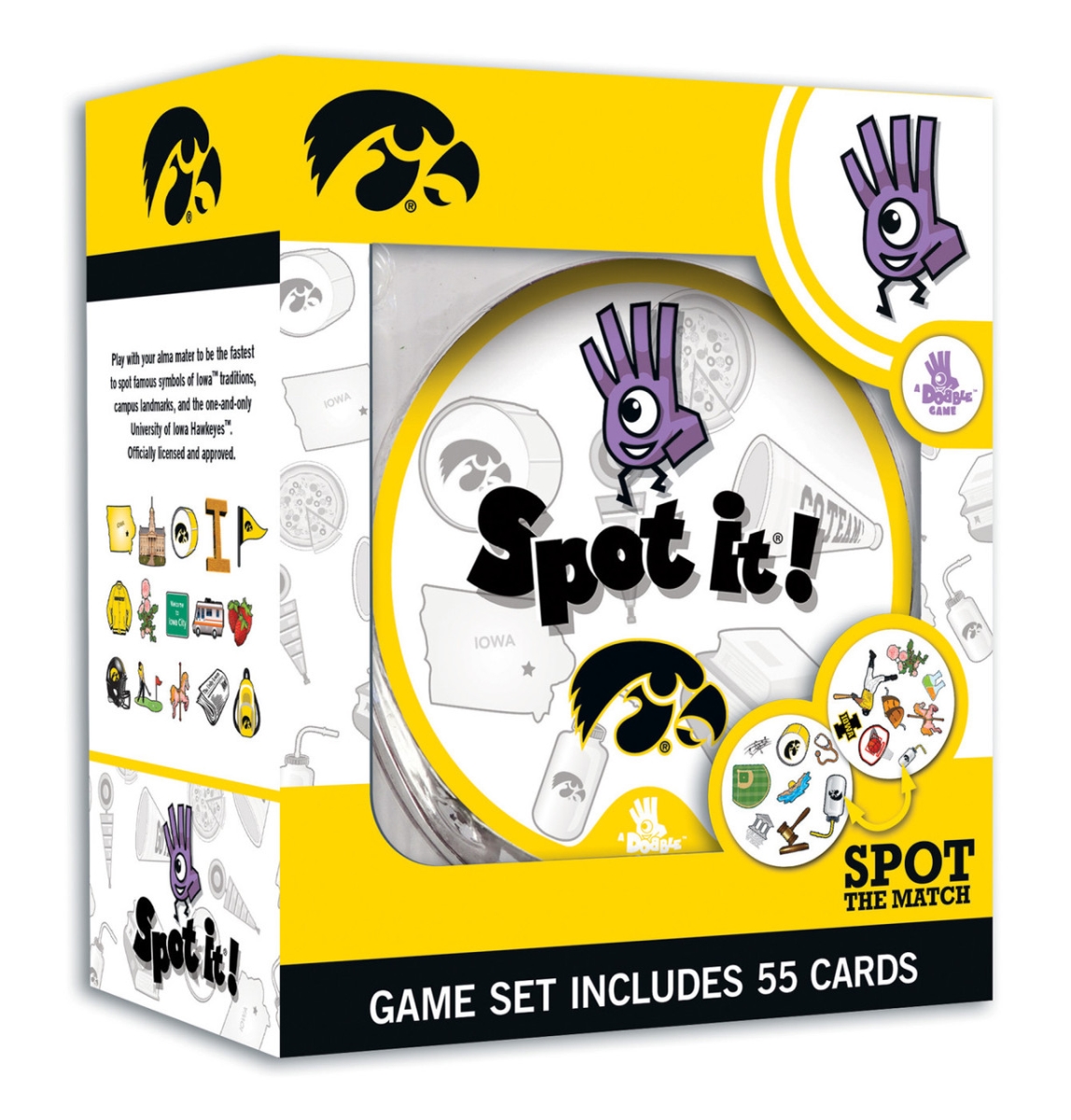 Masterpiece UIA3160 NCAA Iowa Hawkeyes Spot It Game