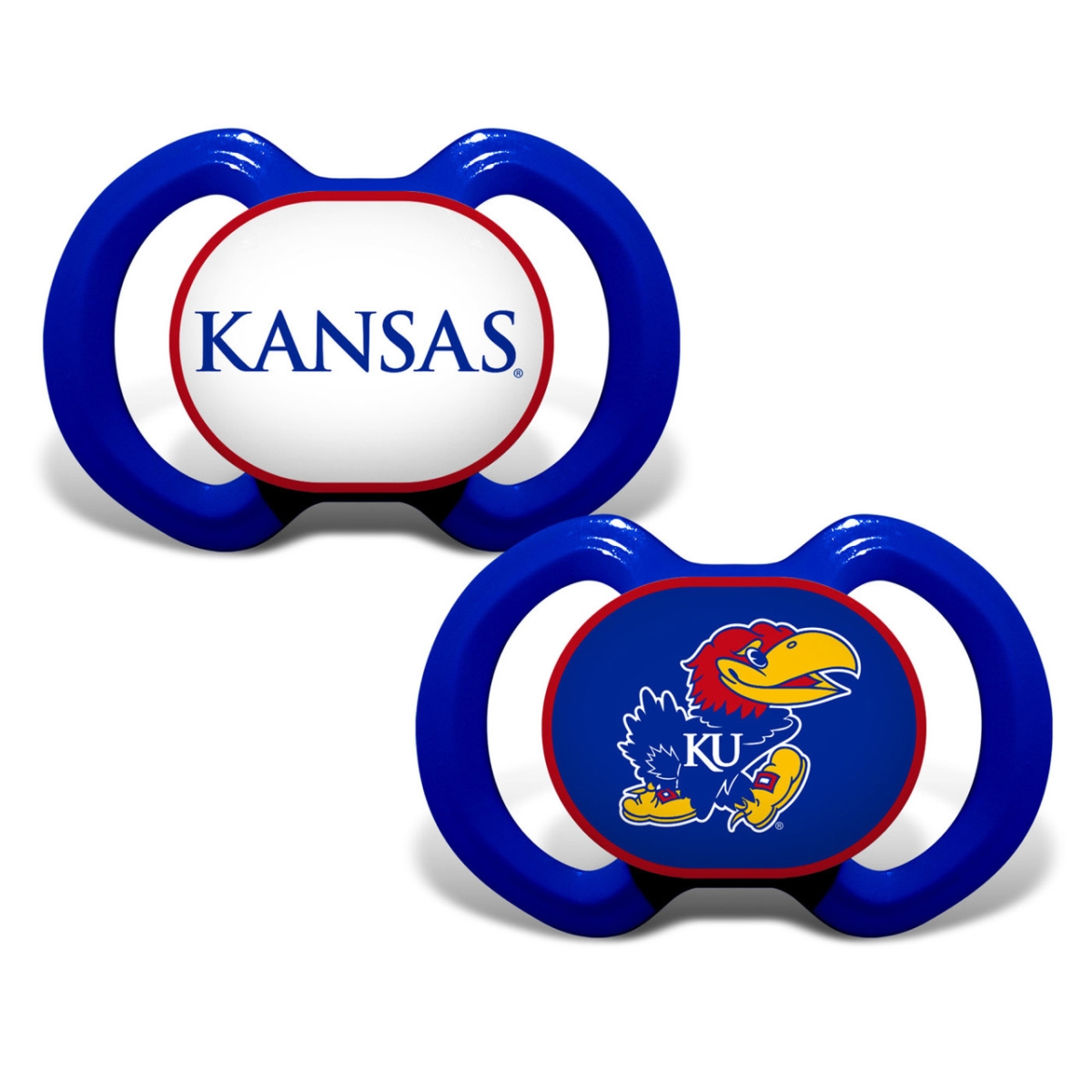 Masterpiece UKS2000 NCAA Kansas Jayhawks Pacifier - Pack of 2
