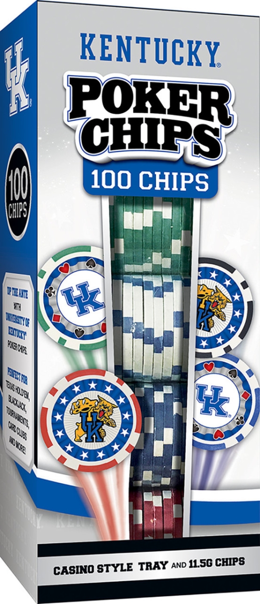 Masterpiece UKY3120 NCAA Kentucky Wildcats Poker Chips - 100 Piece
