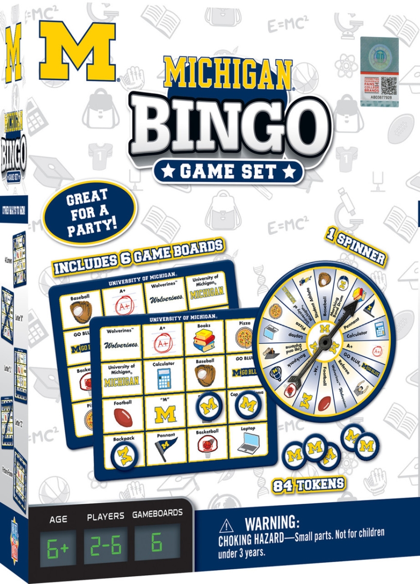 Masterpiece UMI3250 NCAA Michigan Wolverines Bingo Game