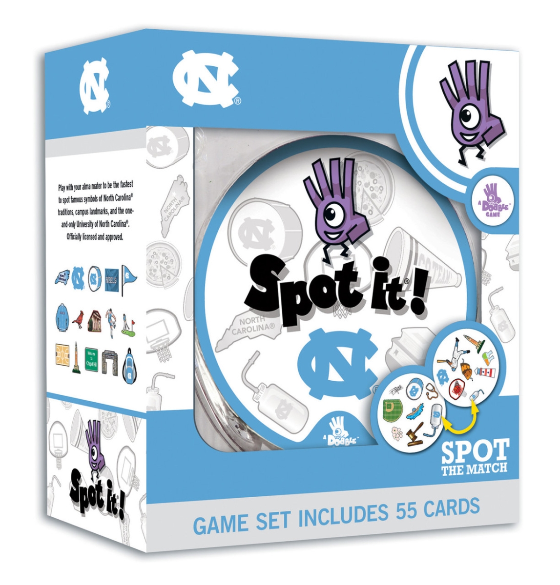 Masterpiece UNC3160 NCAA North Carolina Tar Heels Spot It Game