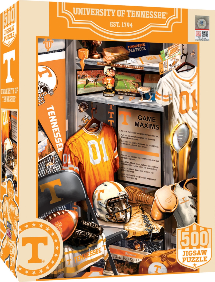 Picture of Masterpiece UTN1090 NCAA Tennessee Volunteers Locker Room Puzzle - 500 Piece