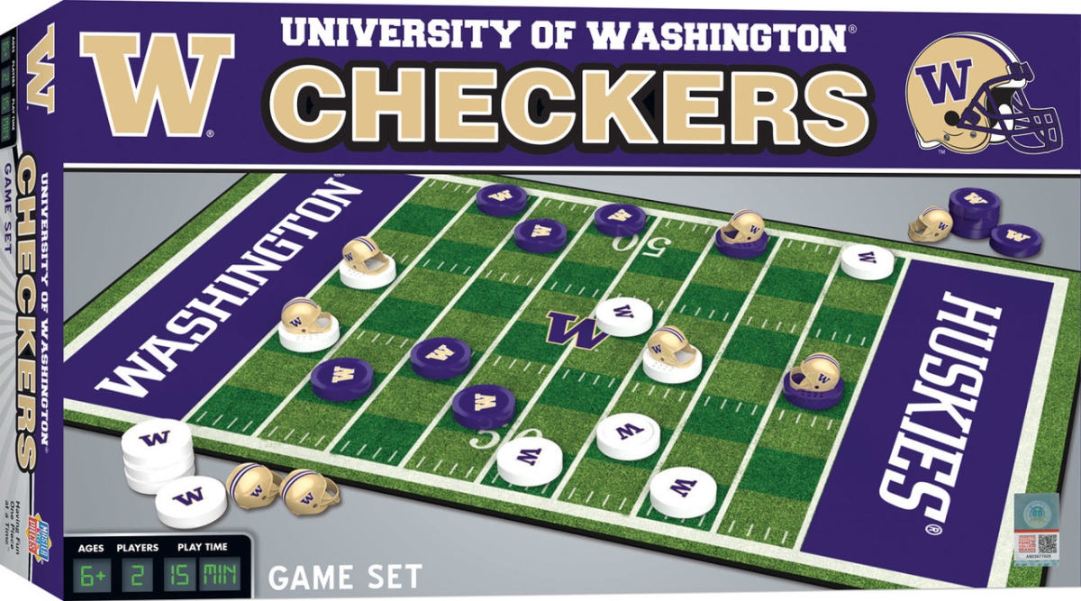 Masterpiece UWA3030 NCAA Washington Huskies Checkers Board Game
