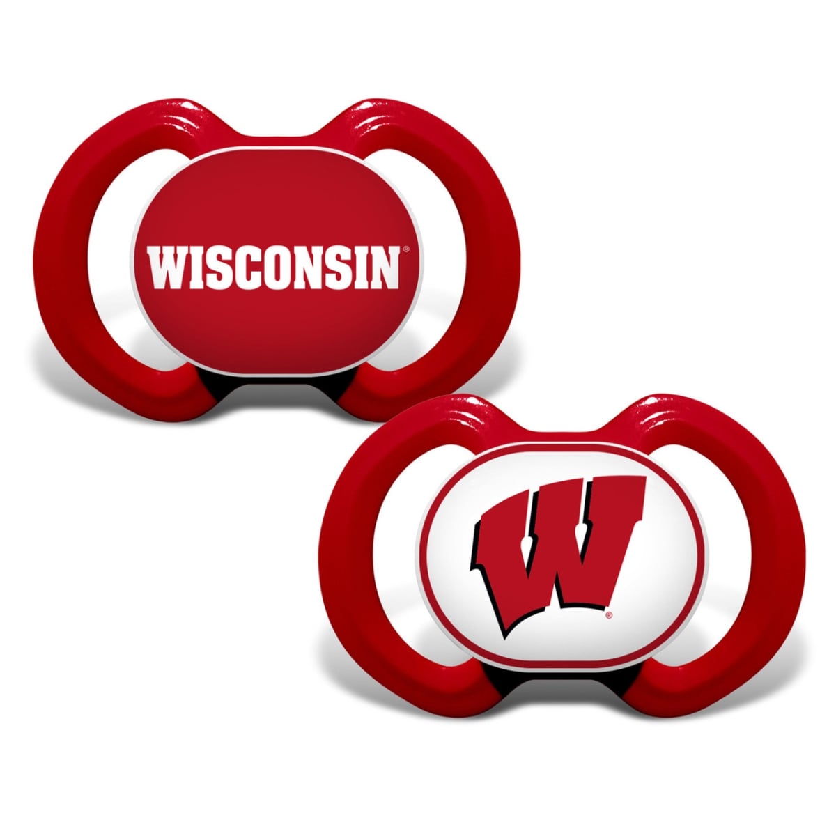 Masterpiece WIS2000 NCAA Wisconsin Badgers Pacifier - Pack of 2