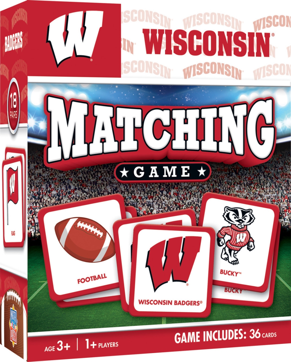 Masterpiece WIS3080 NCAA Wisconsin Badgers Matching Game