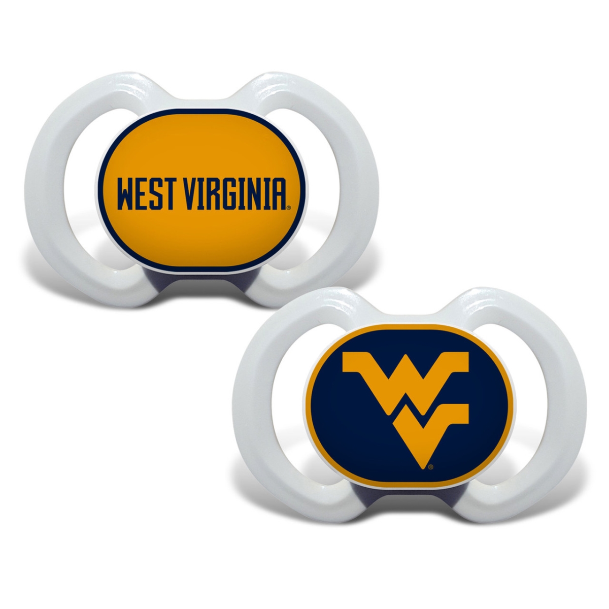 Masterpiece WVU2000 NCAA West Virginia Mountaineers Pacifier - Pack of 2