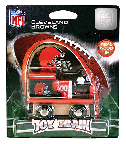 Cleveland Real Wood Toy Train Puzzle, Browns