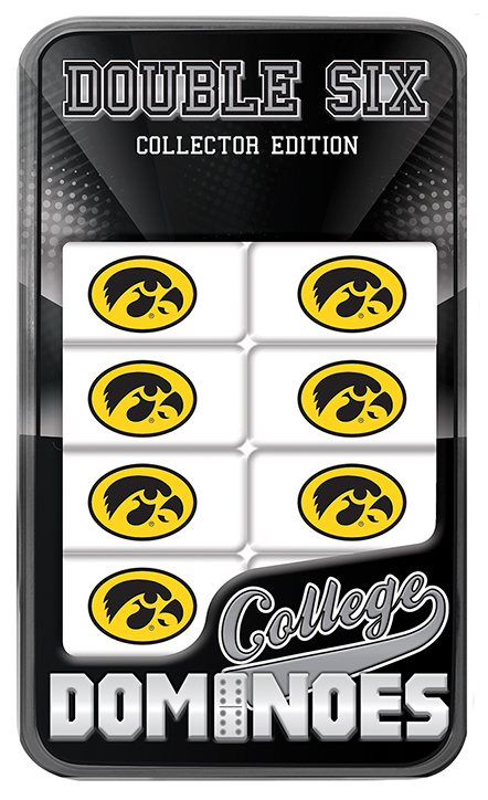 41682 Iowa Hawkeyes Dominoes Game